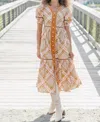 Marigold Leilani Midi Dress In Glazed Ginger In Multi
