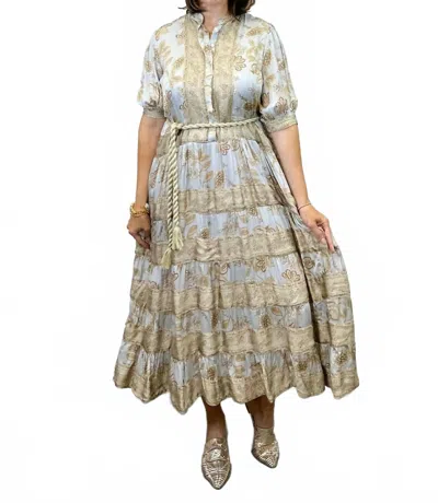 Marigold Maribel Maxi Dress In Golden Grove In Multi