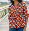 Marigold Nevaeh Blouse In Spiced Apple In Multi