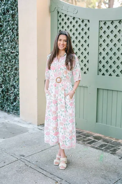 Marigold Penelope Dress In Celestial Garden In Multi