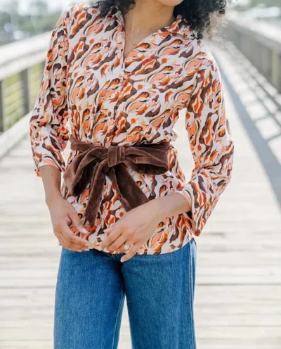 Marigold Skyler Top In Coffee Bean