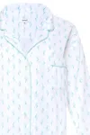 Marigot Lorient Short Pajama Set In Aqua Shells In Multi