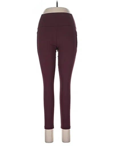 Pre-owned Marika Active Pants In Burgundy