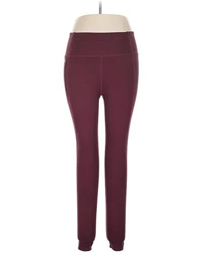 Pre-owned Marika Active Pants In Burgundy