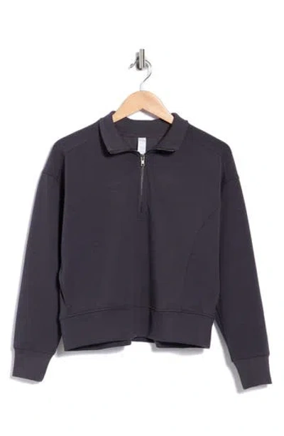 Marika Adelaide Quarter Zip Sweatshirt In Phantom