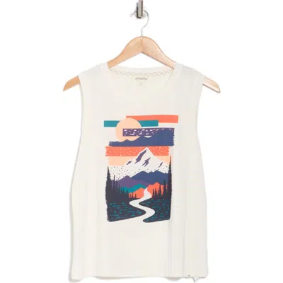 Marika Ana Graphic Tank In White