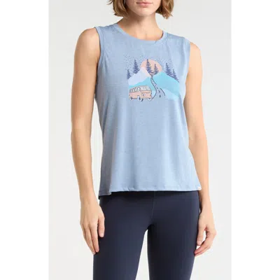 Marika Ana Graphic Tank In Blue