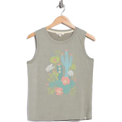 Marika Ana Graphic Tank In Gray