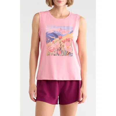 Marika Ana Graphic Tank In Pink