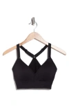 Marika Ariel Racerback Seamless Sports Bra In Black