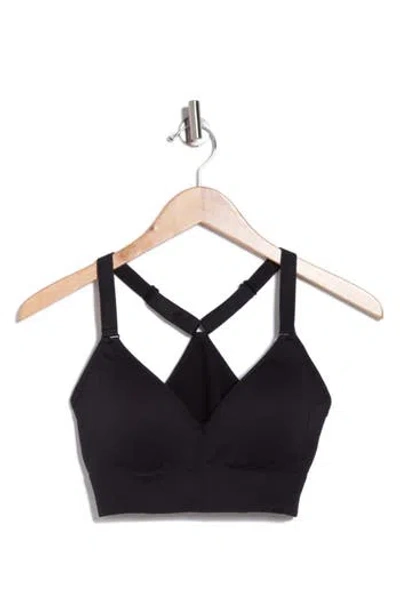 Marika Ariel Racerback Seamless Sports Bra In Black
