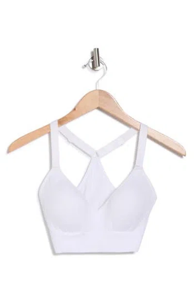 Marika Ariel Racerback Seamless Sports Bra In White