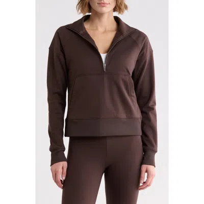 Marika Audrie Half-zip Pullover In Brown