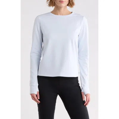 Marika Audrie Long Sleeve Performance Top In Blue