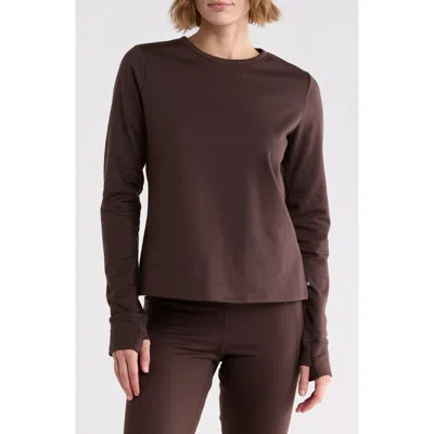 Marika Audrie Long Sleeve Performance Top In Brown