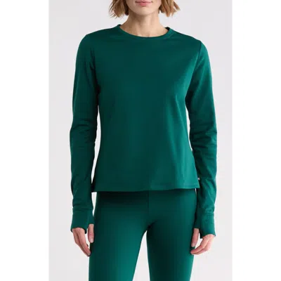 Marika Audrie Long Sleeve Performance Top In Green