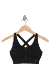 Marika Ava Zip-up Bra In Black