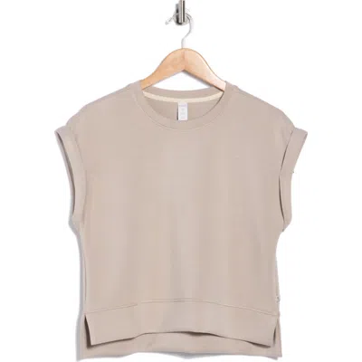 Marika Becky Short Sleeve Crew Top In Neutral