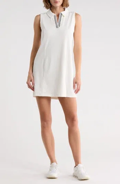 Marika Callan Sleeveless Polo Minidress In Pink