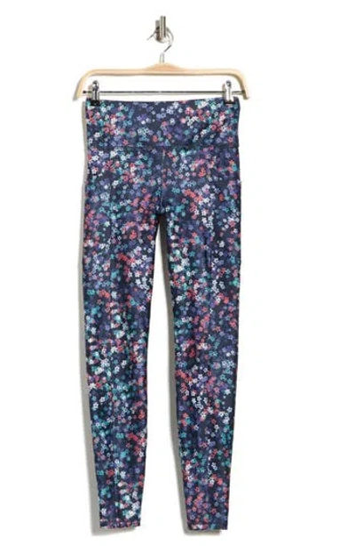 Marika Cameron Floral High Waist Leggings In Blue