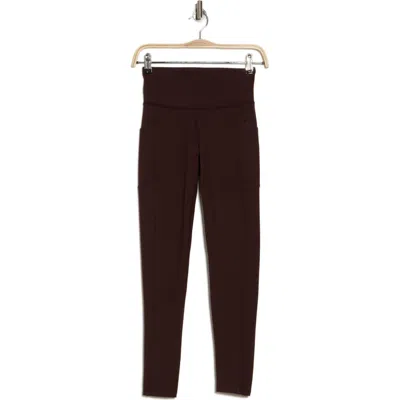 Marika Cameron High Waist Leggings In Chocolate Plum