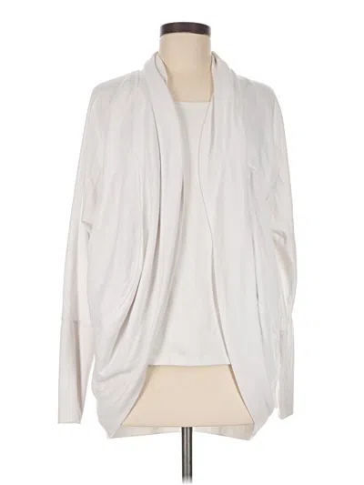 Pre-owned Marika Cardigan Sweater In White