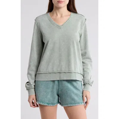 Marika Cora Washed Pullover In Jadeite
