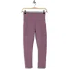 Marika Drew High Waist Crop Pocket Leggings In Purple