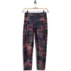 Marika Drew High Waist Crop Pocket Leggings In Multi