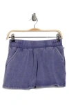 Marika Elle French Terry Shorts In Skipper Blue
