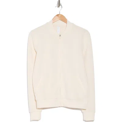Marika Harlow Bomber Jacket In Whitecap Grey