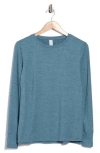Marika Harper Long Sleeve Active Top In Blue