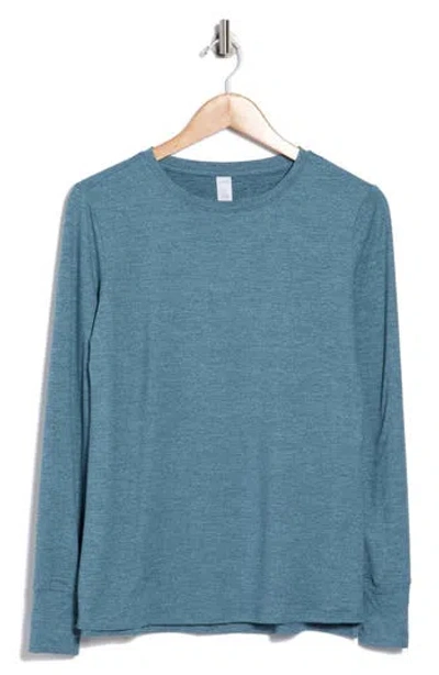 Marika Harper Long Sleeve Active Top In Blue