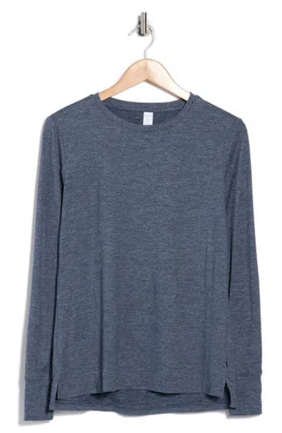 Marika Harper Long Sleeve Active Top In Blue