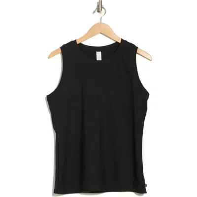 Marika Janie Rib Knit Tank In Black