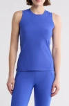 Marika Janie Rib Tank In Dazzling Blue