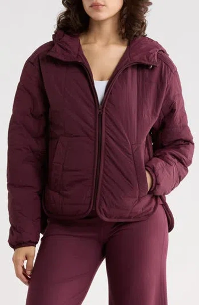 Marika Lia Hooded Jacket In Winetasting