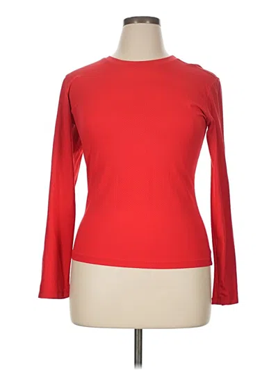 Pre-owned Marika Long Sleeve T-shirt In Red
