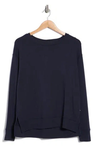 Marika Maisha Long Sleeve Pullover Sweater In Blue