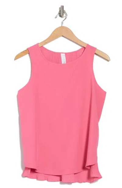 Marika Manny Pleated Back Tank In Pink