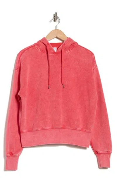 Marika Marin Oversize Fleece Hoodie In Red