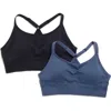 Marika Mary Jane 2-pack Sports Bras In Partly Cloudy/black