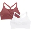 Marika Mary Jane 2-pack Sports Bras In Renaissance Rose/white