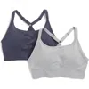 Marika Mary Jane 2-pack Sports Bras In Ultimate Gray/graphite