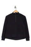 Marika Mia Quarter Zip Sweatshirt In Black