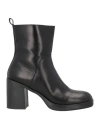 Marika Milano Woman Ankle Boots Black Size 7 Leather In Black