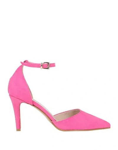 Marika Milano Woman Pumps Fuchsia Size 8 Textile Fibers In Pink