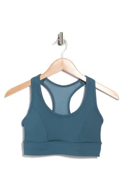 Marika Nina Racerback Sports Bra In Blue