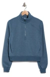 Marika Onyx Half Zip Pullover In Blue