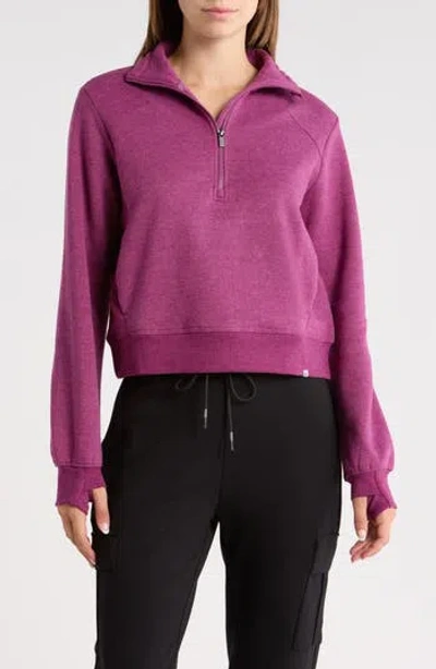 Marika Onyx Half Zip Pullover In Purple